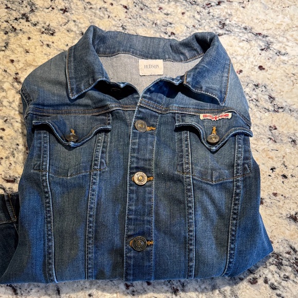 Hudson Vintage Style Blue Denim Jacket - Picture 11 of 11
